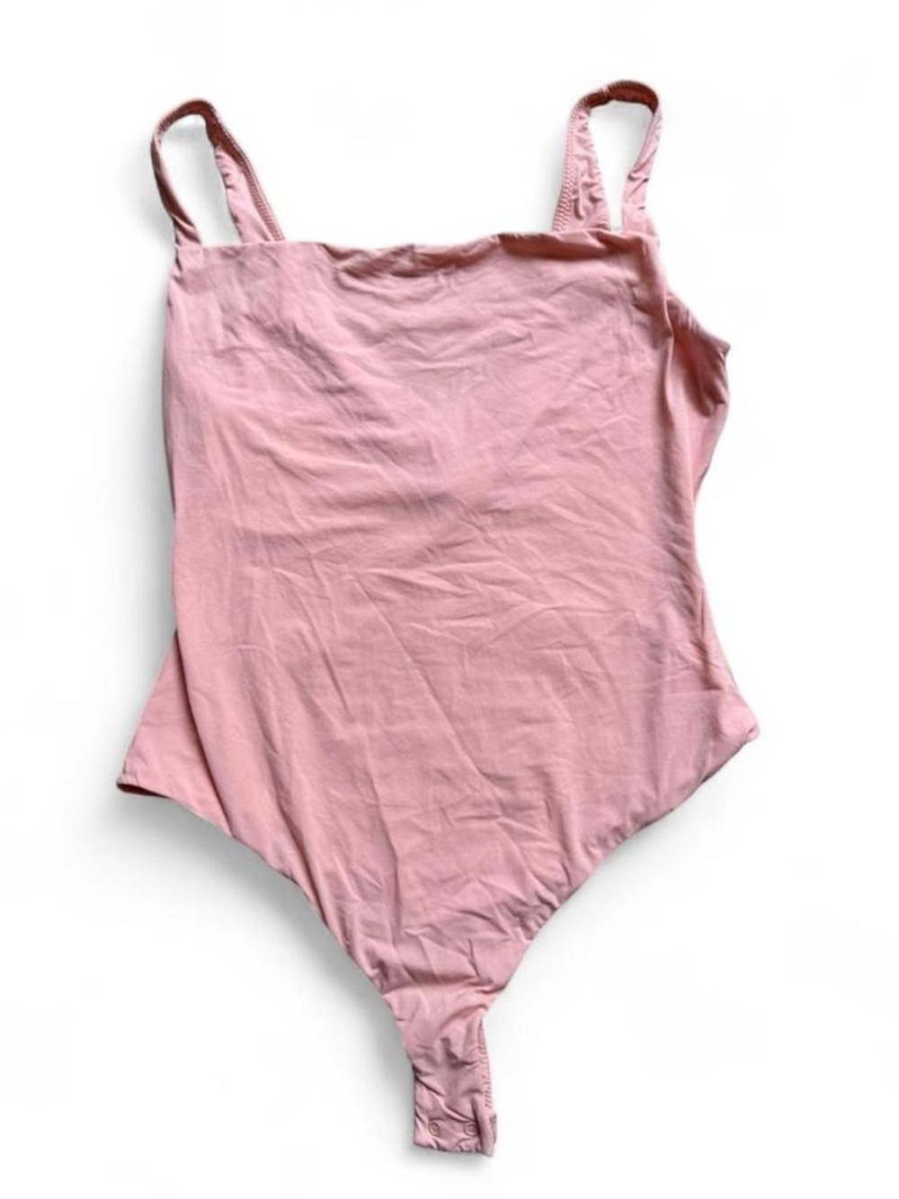SKIMS Pink Square Neck Bodysuit